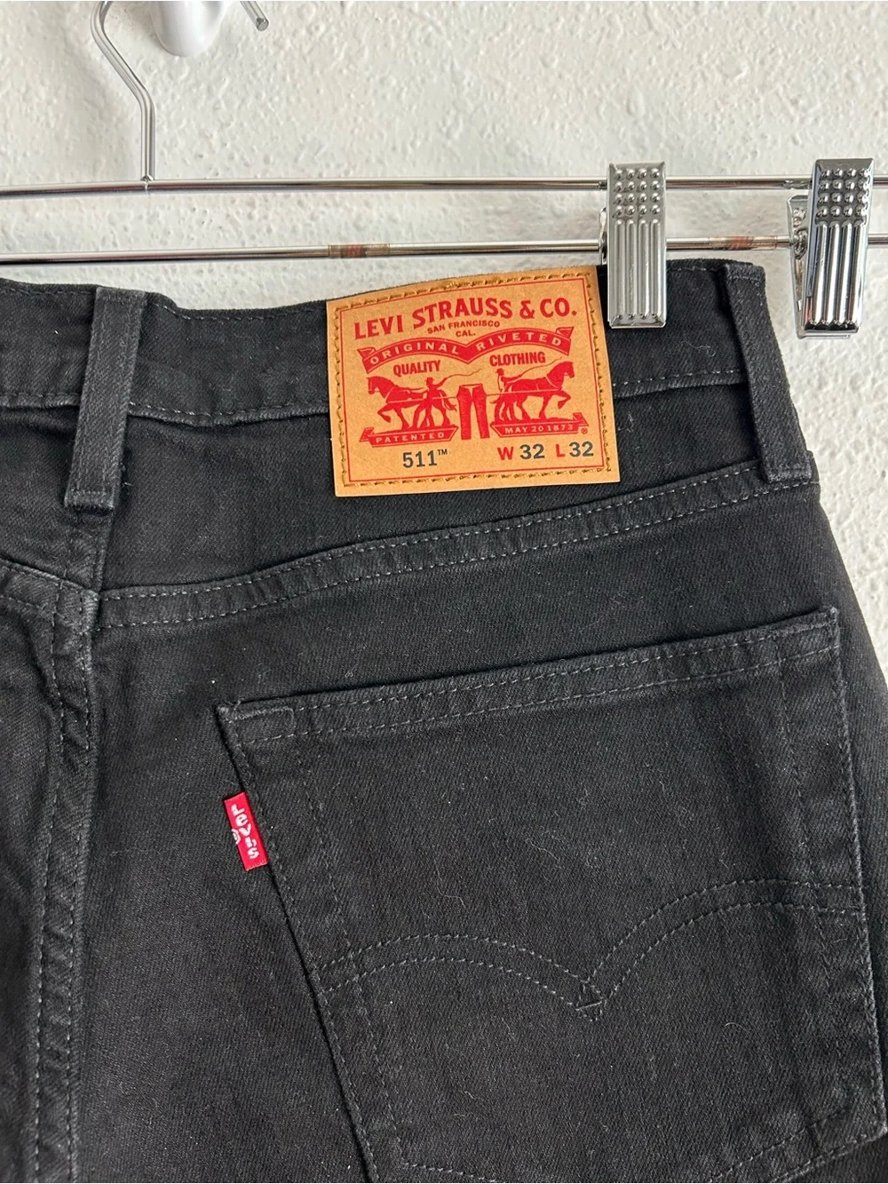 Levi's 511 Slim Jeans Men's Size 32x32 Black Denim Stretch Classic